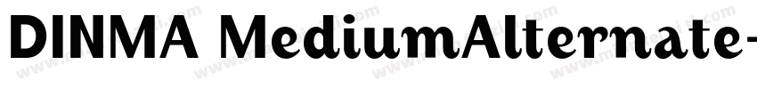 DINMA MediumAlternate字体转换